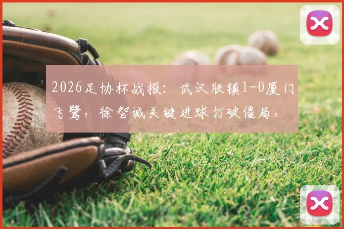 2026足协杯战报：武汉联镇1-0厦门飞鹭，徐智诚关键进球打破僵局，全场赛事进程回顾